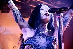 Yeule performing in Seattle in 2023