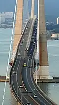 Detail of cars on the bridge (2018)