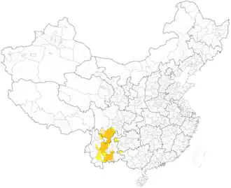 Map of the Yi (0.70%).