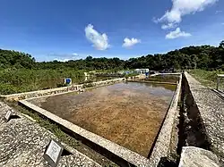 The rebuilt salt pan in Yim Tin Tsai in 2025