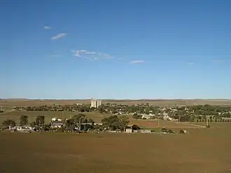 Scene from the hill overlooking Yongala