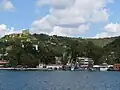 The last ferry stop on the Asian side of the Bosphorus is Anadolu Kavağı, with Yoros Castle on the hill overlooking the Black Sea.