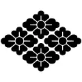 Yotsu hanabishi, the emblem of the Yanagisawa clan, Matsumoto family of kabuki actors
