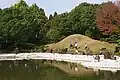 Youkoukan Garden in Fukui Prefecture recreates a miniature beach and a mountain.