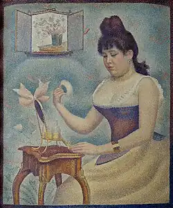 Georges Seurat, c.1889-90 Young Woman Powdering Herself, Courtauld Gallery