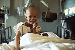 Patient with hair loss