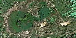 Yudino near the left edge of the image
