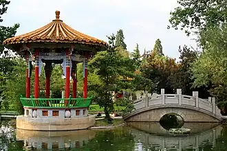 Island pavilion in the Chinese Garden, Zürich (1993)