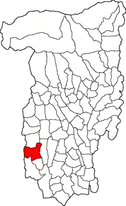 Location in Vâlcea County