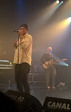 Ladd (left) and Serge Teyssot-Gay in 2016.