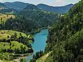 View of Zaovine lake from nearby hill