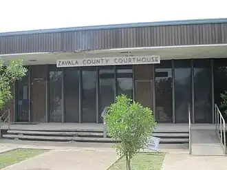 The Zavala County Courthouse in Crystal City