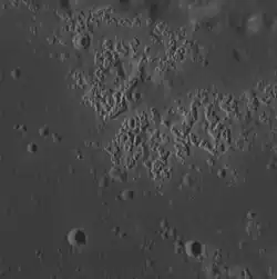 Detail of hollow in northern Zeami crater