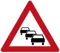 Sign 124 Traffic jams