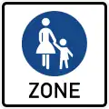 Sign 242.1 Start of pedestrian zone