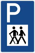 Sign 317 Parking for hikers