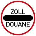 Sign 392 Stop – customs