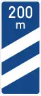 Sign 450-51 Exit countdown marker (Autobahn, 200&nbsp;m before exit)