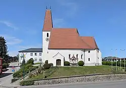 Centre of Zeillern with parish church