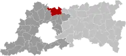Location of Zemst in Flemish Brabant