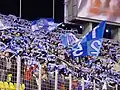 FC Zenit fans at the stadium in 2008