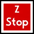BT-4 "stop — switch operated on one side"