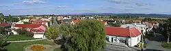 View on north-eastern part of the village