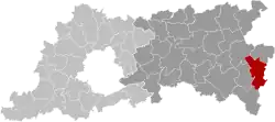 Location of Zoutleeuw in Flemish Brabant