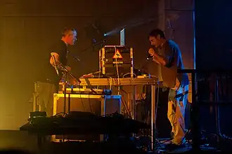 :zoviet*france: performing in 2011. L–R: Mark Warren, Ben Ponton