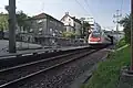 IC train of SBB emerging from the Wipkingen tunnel