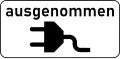 m: Except for electrical vehicle during charging