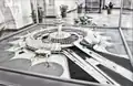 Old airport building model