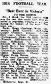Enthusiast's Letter to the Editor, The Herald, 21 Sept. 1934.