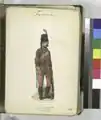 Uniform of a Hussar of the Fischer Chasseurs sometime between 1743–1745.