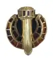 Gold and garnet belt buckle, late antiquity