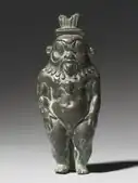 Statuette of Bes; 525 BC; bronze; Late Period, Dynasty 27 or later; overall: 8 × 3.5 × 2.2&nbsp;cm; Cleveland Museum of Art (Cleveland, Ohio, USA)