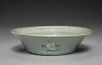 face washing plate called sesoodaeya, Goryeo celadon