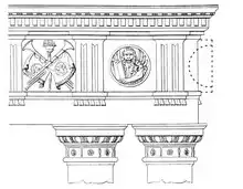 drawing of architectural detail