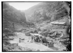 Construction of the Ein Farah Waterworks 1926
