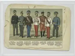 The High Command of the Austro-Hungarian Army 1887, from left Chief of the General Staff: Friedrich von Beck-Rzikowsky, Inspector General of Cavalry Prince Leopold von Croÿ-Dülmen, Archduke Wilhelm Franz of Austria, Archduke Albrecht, Duke of Teschen, Archduke Rainer Ferdinand of Austriaand Minister of War Arthur Maximilian von Bylandt-Rheidt