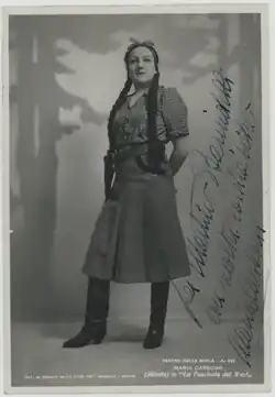 A black and white photograph of a woman