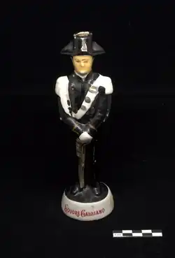 Advertising statuette for the Galliano brand