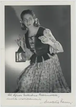 A black and white photograph of a woman