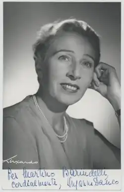 A black and white photograph of a woman
