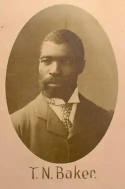 A portrait of Thomas Nelson Baker, Sr. as a student at Yale Divinity School