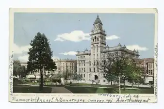 c.1900, view southeast towards Kearny and the Hall of Justice