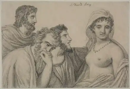 Jacques-Louis David, Phryne Before the Judges 1818