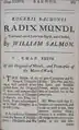Book III, Rogerii Bachonis Radix Mundi