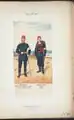Note the French-inspired Zouave uniform on the right