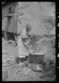 Affrilachian woman washing clothes